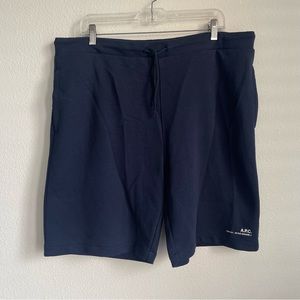 A.P.C. Men's Athletic Shorts in Navy Blue
